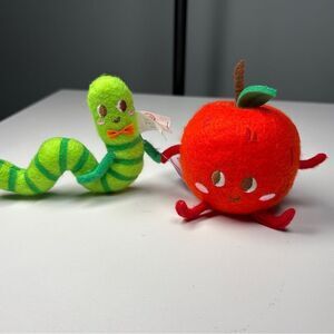 Target 2025 Spritz Felt Apple And Worm Duo  Figurine